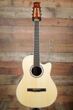 Applause E-acoustic Classical Ab24cs-4s, Satin Spruce Mid-depth