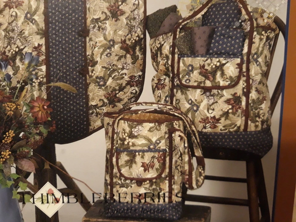 Folleto "Thimbleberries Quilters Bolsos Para Coser" Extraíble Patrón Tamaño Completo SIN CORTAR Foto 2 de 3