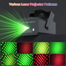 DJ Disco Party Stage Light Laser Pattern Projector LED RGB KTV Show Lighting