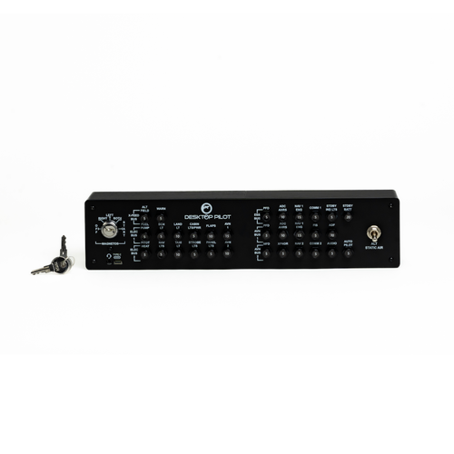 C172 Breaker Panel with Ignition Switch for Flight Simulators - Fast Shipping - Picture 2 of 4