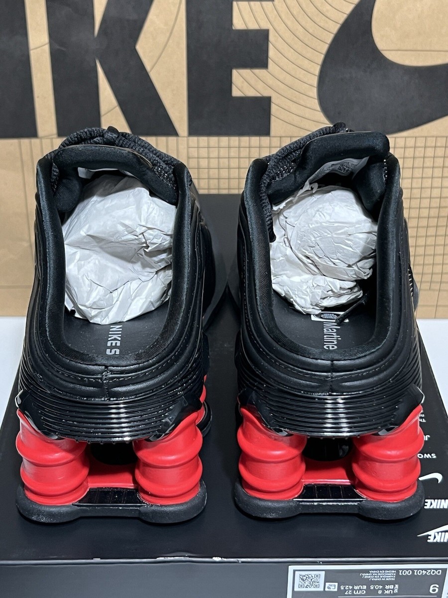 Nike x Martine Rose Shox MR4 Mule Black Red DQ2401-001 Wmns Nike x Martine Rose Shox MR4 Mule Black Red DQ2401-001 Wmns