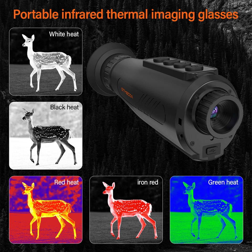 AI 384*288 Thermal Imaging Monocular Heat Vision Digital 8x Zoom for Hunting New - Image 2 of 4