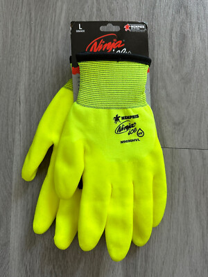 Memphis Glove N9690HVL Ninja Ice High Visibility Nylon Liner Double Layer  Gloves
