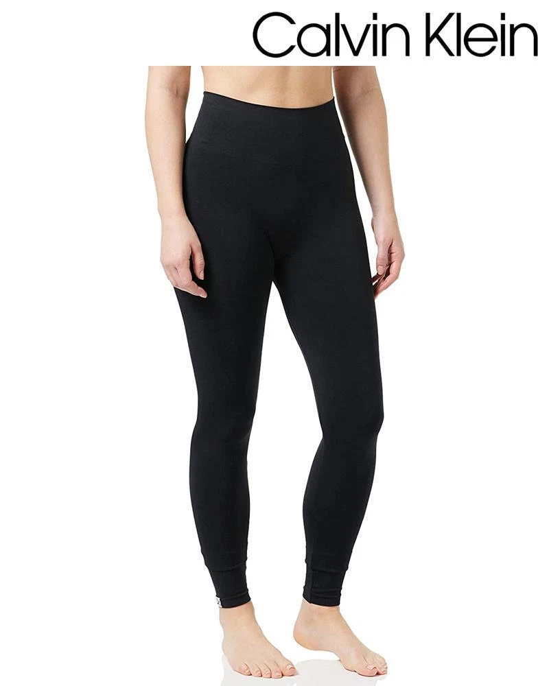 Calvin Klein Seamless Leggings Womens High Waisted Black Smoothing Legging