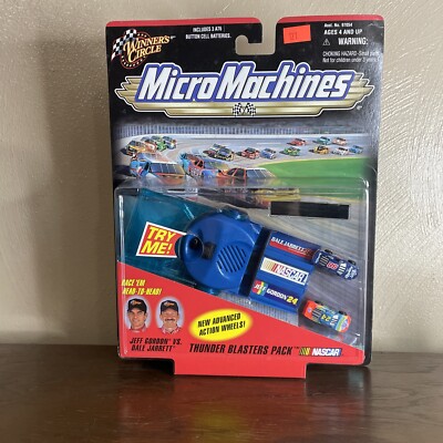 Vtg Micro Machines: Winners Circle:Jeff Gordon vs. Dale Jarrett  Thunder Blaster