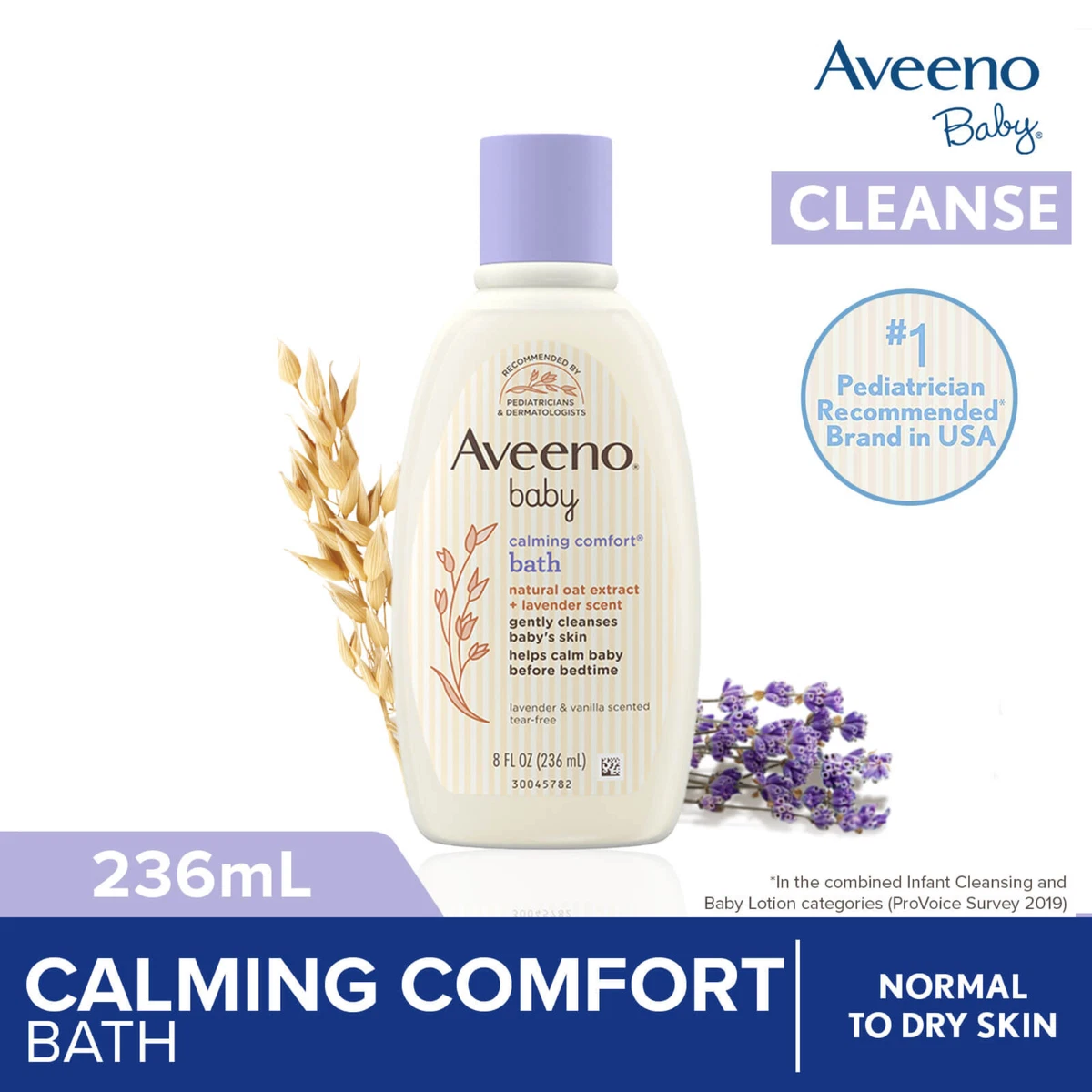 Aveeno baby calming comfort bath lavender & vanilla sales