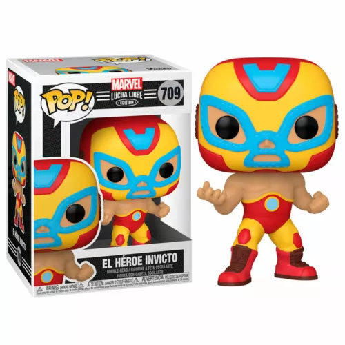 FUNKO POP 709  Marvel Luchadores Iron Man El Heroe Invicto