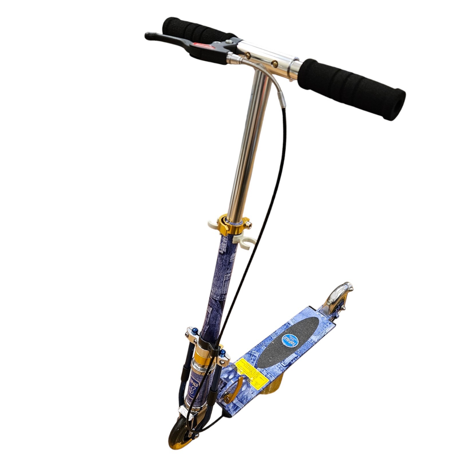 Trottinette Collection 2000 avec frein au main et roue lumineuse vintage rare
