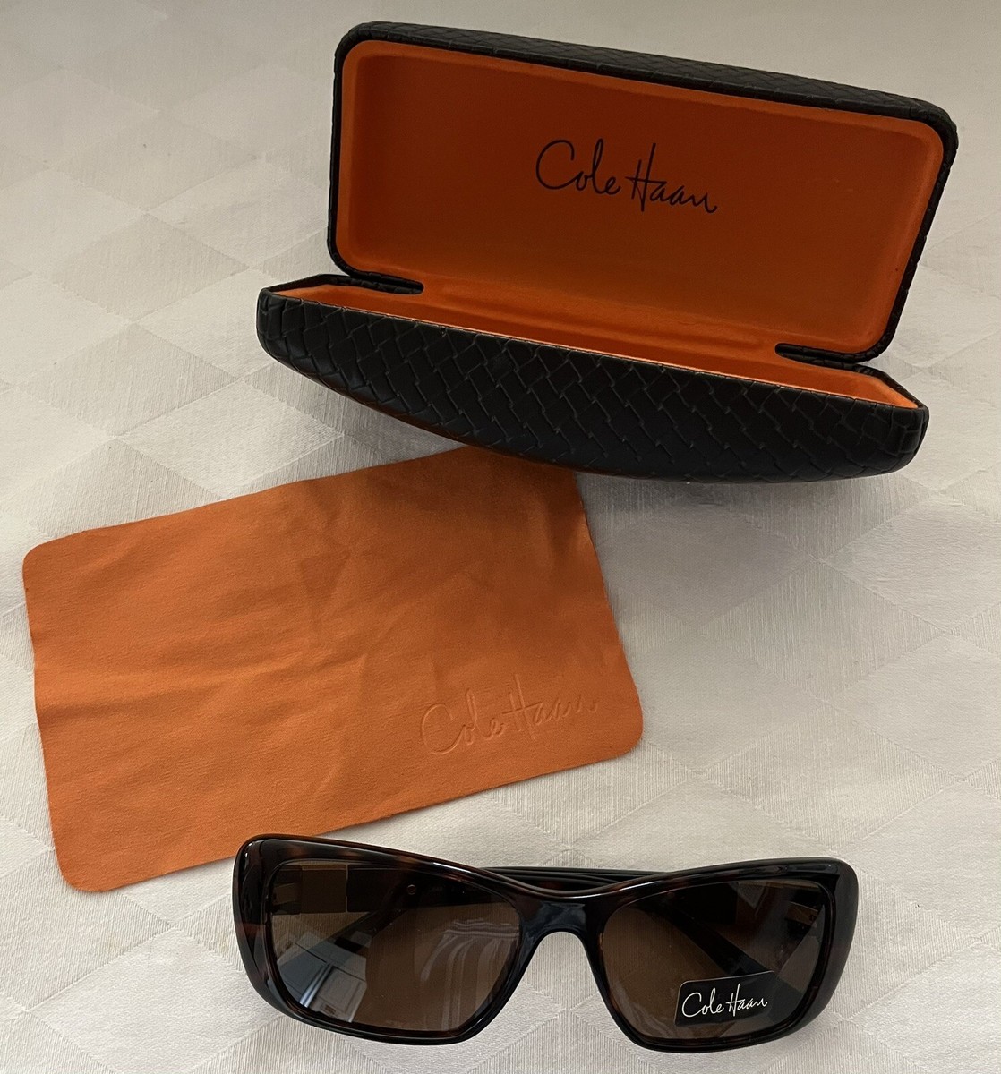 Cole Haan Polarized Sunglasses C649 Matte Tortoise | eBay display picture 3