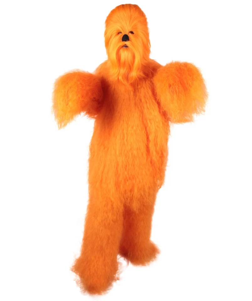 Adult Hairy Warrior Star Wars Chewbacca  Costume Wig | Bigfoot Yeti Costume - Image 2 of 4
