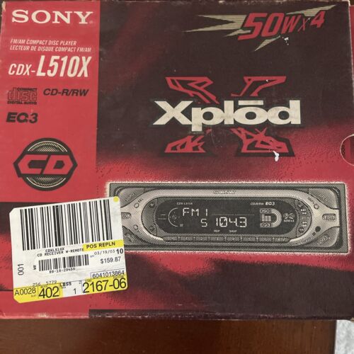 Sony Xplod Car Audio Stereo FM/AM Cd Player CDX-L510X New Opened Box 50WX4 - Picture 1 of 12