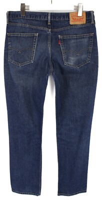 LEVI'S 511 Jeans Men's W36/L32 Whiskers Faded Zip Fly Slim Fit