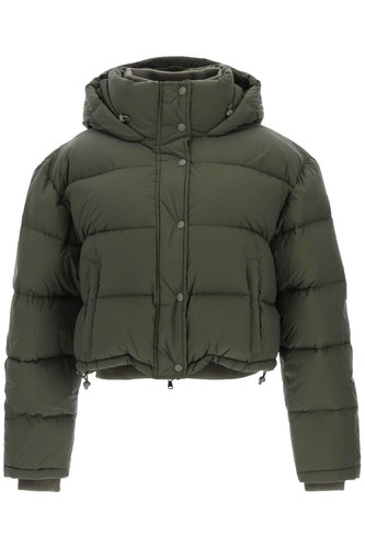 Diesel Olive Green Bright Green Puffer Bomber Jacket Coat Small