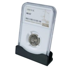  5 PCGS Coin Slab Holder Display Stand NGC Coins Holders Case Storage Plastic