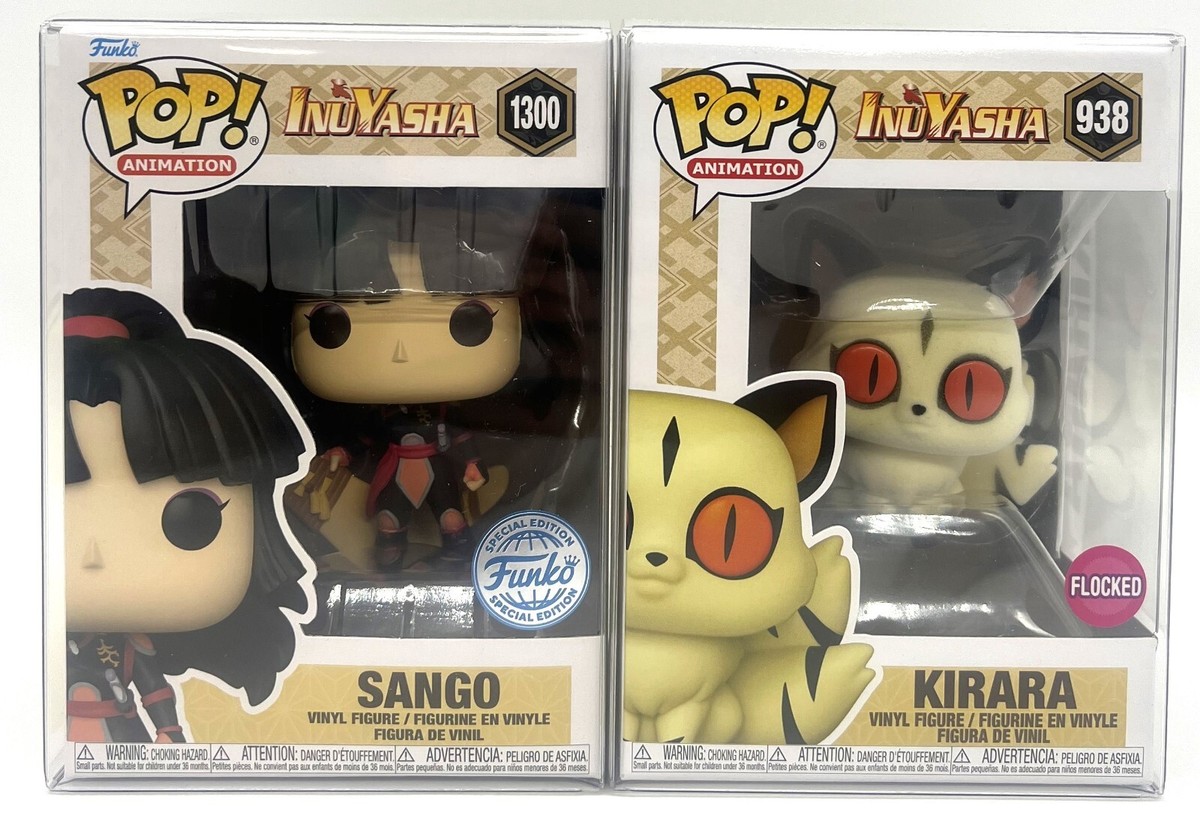 Funko Pop! InuYasha Sango SE #1300 & Kirara Flocked #938 Set