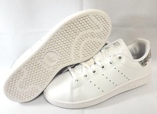 Youth Girls Kids Adidas Stan Smith EE8483 White Silver Reflection Sneakers Shoes