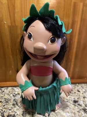 Disney Lilo & Stitch Talking Hula Dancing Lilo Doll  2001 Plastic & New Battery