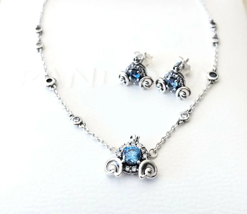 Cinderella Pumpkin Earrings, Ring+Necklace Set #199191C01 299193C01 399198C01 - Image 3 of 4