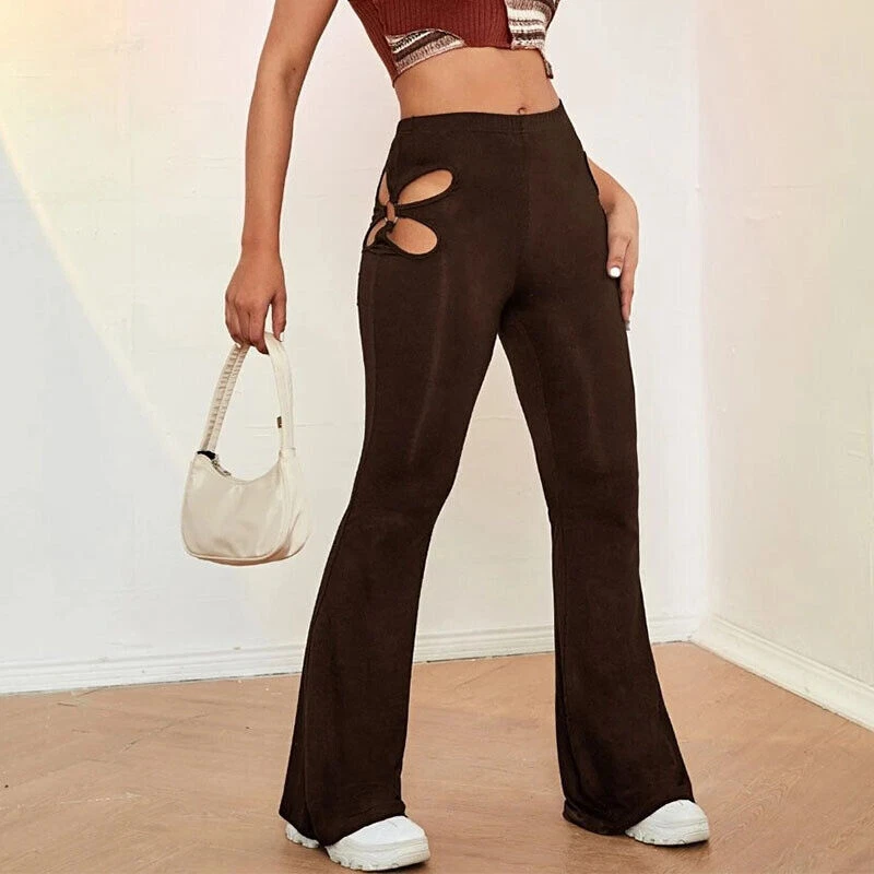 Flare out pants shop with crop top