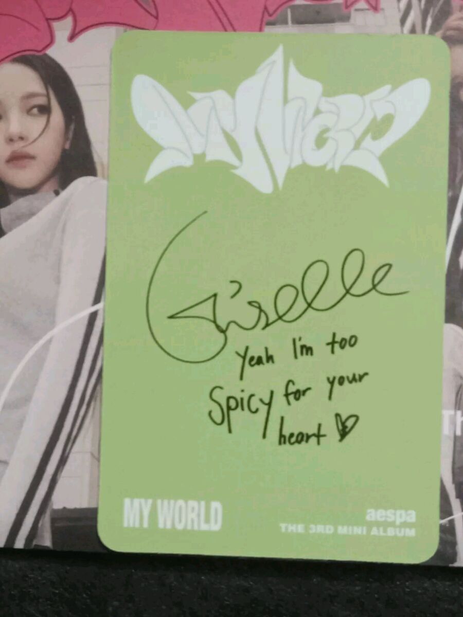 Aespa My World 3rd Mini Album Walmart Exclusive Giselle Aespa My World 3rd Mini Album Walmart Exclusive Giselle