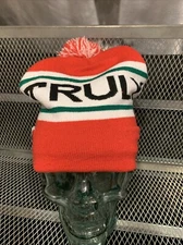 Truly Hard Seltzer Uni-Sex Beanie Knit Winter Ski Hat Pom Pom Red White Green