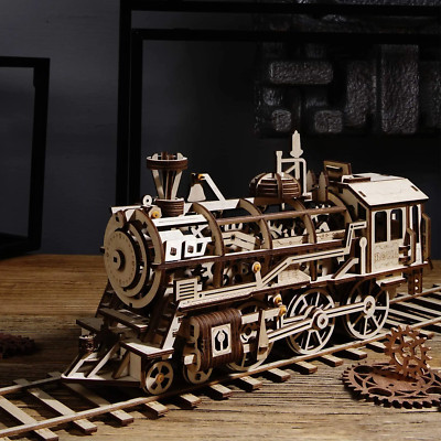 Engaging DIY Project: Mechanical Model Wooden Kit Assembly Toy 3D wooden puzzle