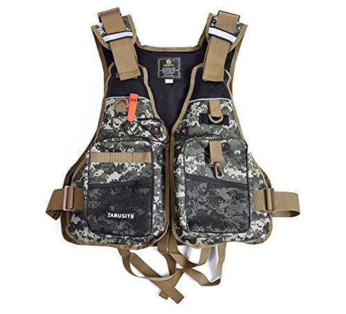 JKSPORTS Fishing Vest Safety Life Jacket for Swimming