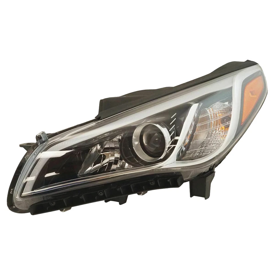 Faro halógeno para Hyundai Sonata 2015 2016 2017 con bombillas conductor 92101C2000 Foto 3 de 4