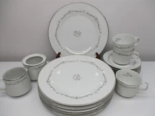SIGNATURE COLLECTION PETITE BOUQUET Dinner Plates, Saucers, Cups, Creamer, Sugar