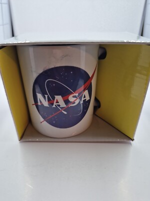 NASA Logo 11oz Coffee Mug White w/ Official Logo Astronaut Space Center-KI1