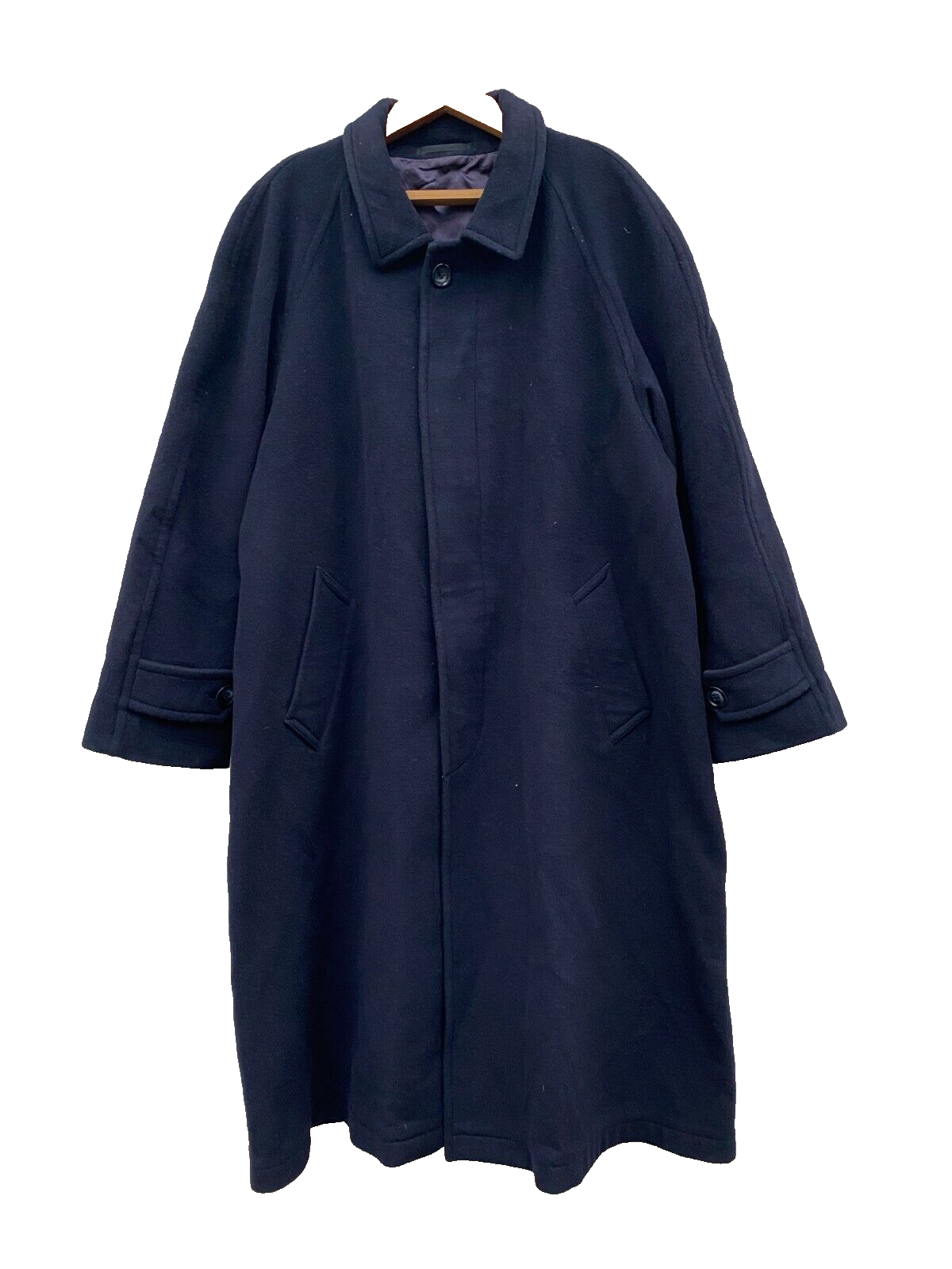 Raro Cappotto di Lana Lungo Vintage YSL Yves Saint Laurent