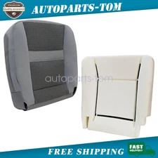 2 Pcs Driver Bottom Seat Cover & Foam Cushion For 2006-2010 Dodge Ram 1500 2500