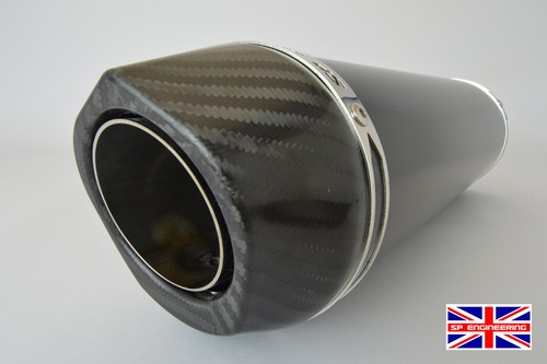 Ducati Monster 796 Exhausts SP Diabolus Ceramic Black Round XLS Carbon Outlet - Picture 8 of 8