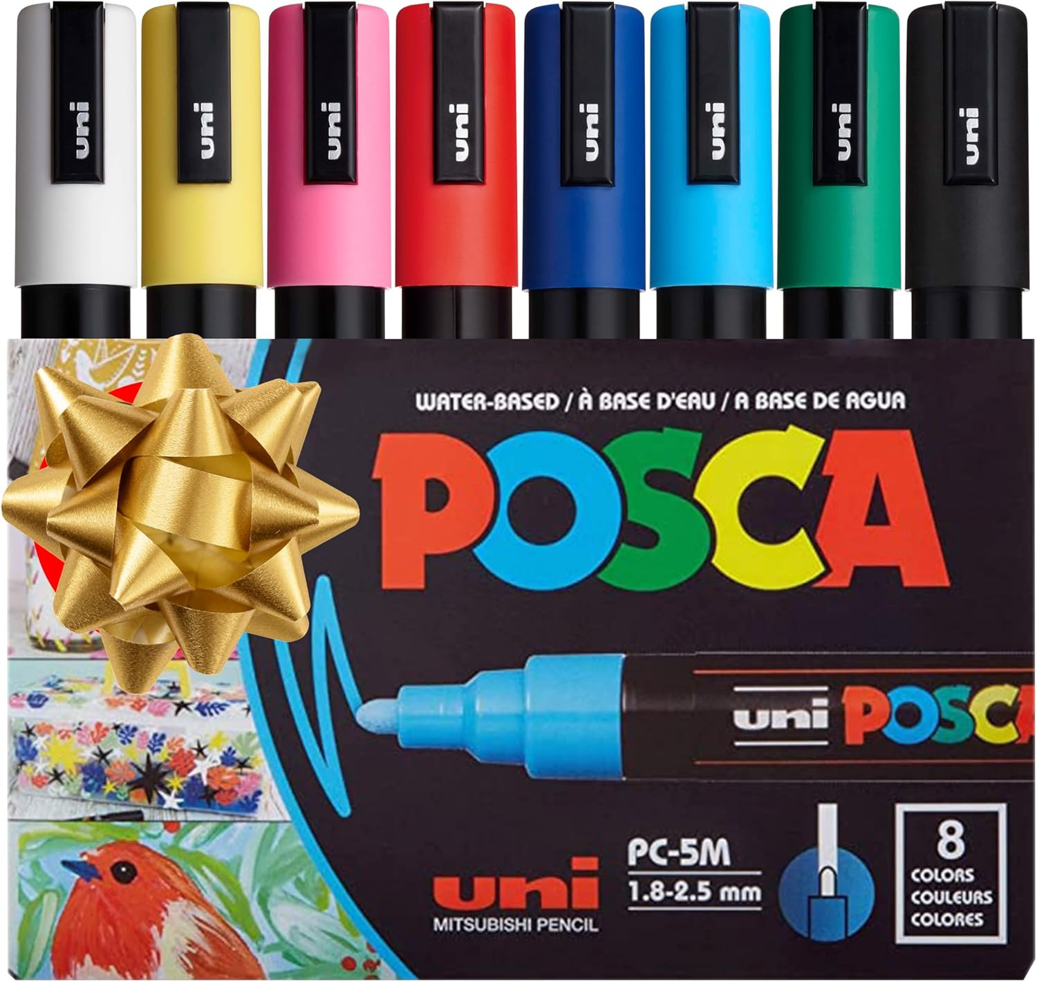 8-Color Paint Marker Set, PC-5M Medium