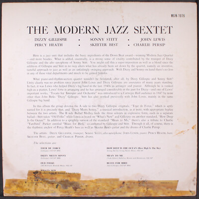 MODERN JAZZ SEXTET: modern jazz sextet NORGRAN 12