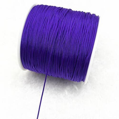 Cavo Perline Nylon - Bracciale 0,4-1,5 mm Corda Filo Colorato Fai Da Te Gioielli - Foto 38 di 62