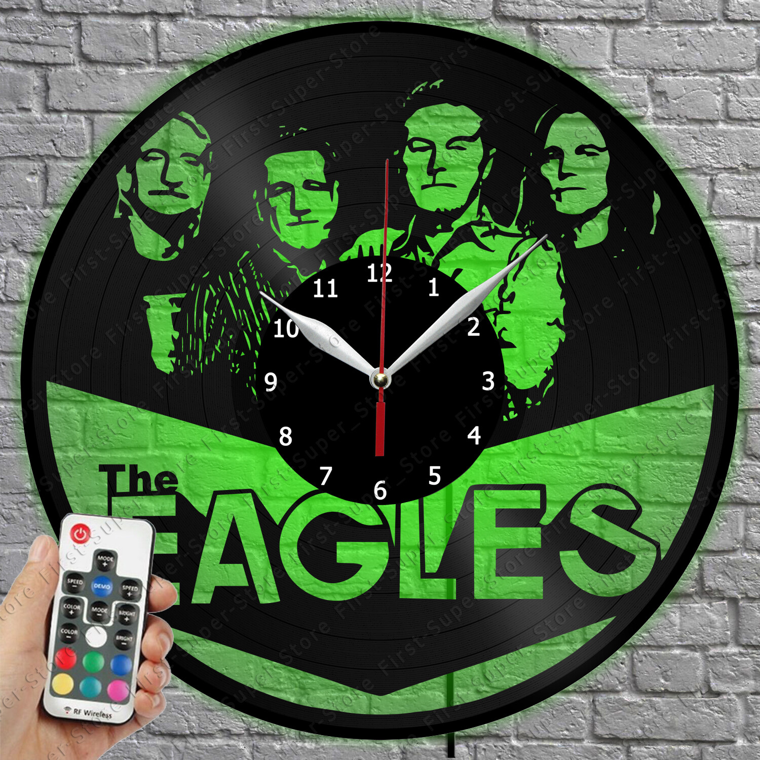 Eagles Vinyl Record LED Wall Clock with Light 1347