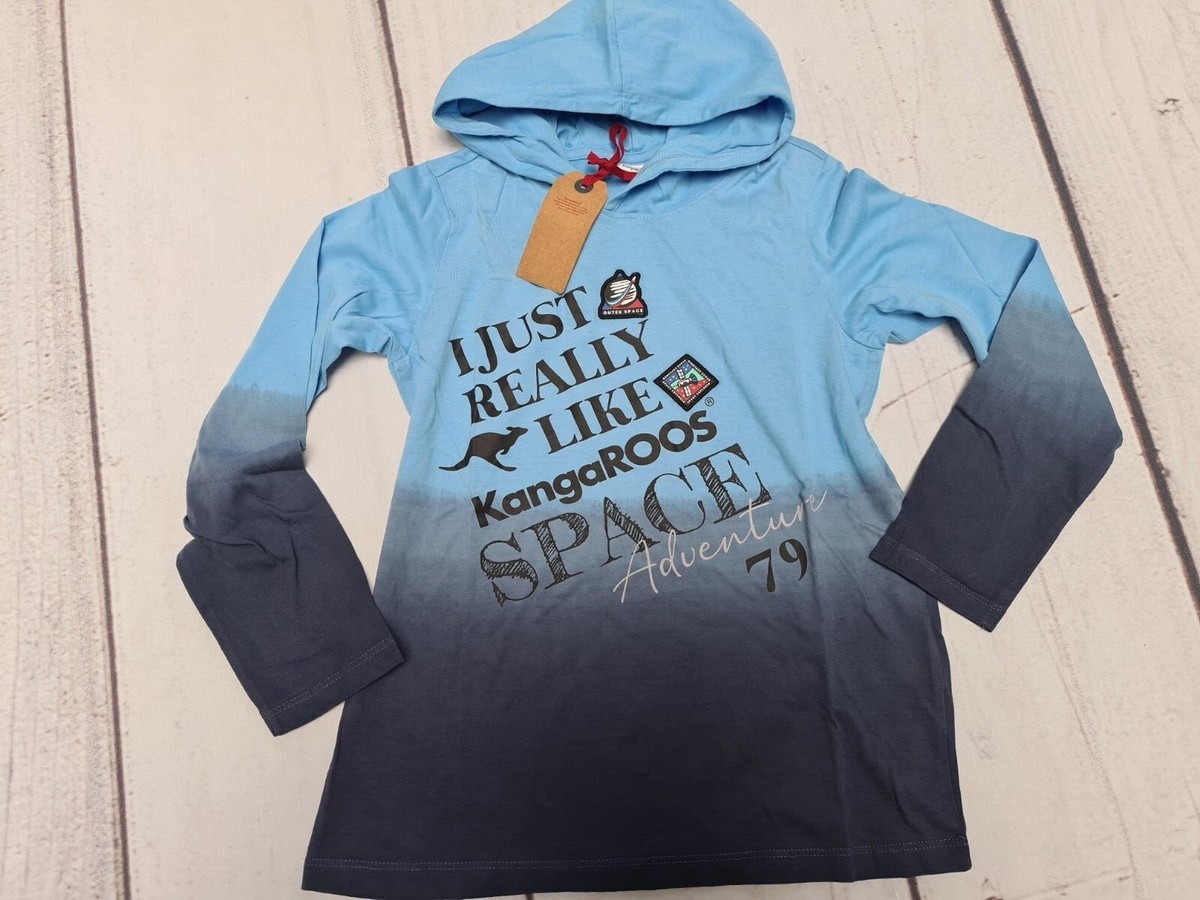 Kangaroos Shirt Langarmshirt Aufdruck 116/122 bis 140/146