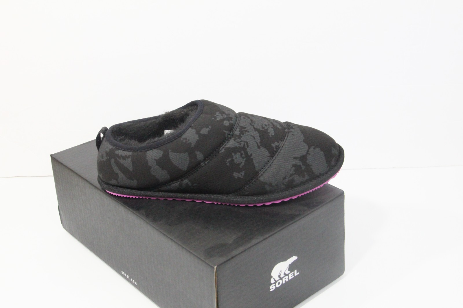 SAOLA Sorel Bodega Run pantofole nuove taglia 8 scarpa donna slip on interno esterno suola nera