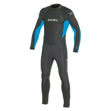 Xcel Mens ThermoFlex 7/6mm Fullsuit Wetsuit Black Deep Cyanine Black