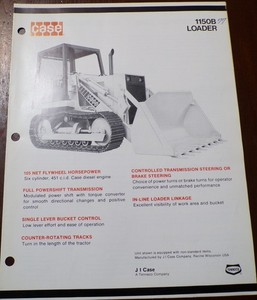 Case 1150B Crawler Loader Sales Brochure 1975