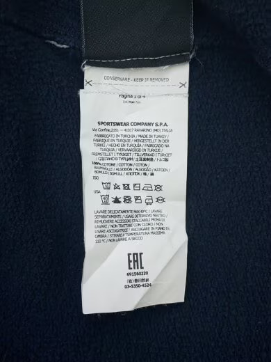 STONE ISLAND / 00s / Zip Hoodie / L / Cotton / NVY / Faded // thumbnail 5