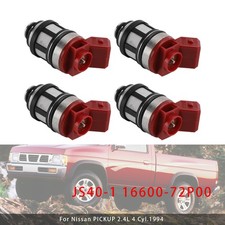 4pcs Fuel Injector For Nissan D21 Xe Pickup 2.4l 93-95 Js40-1 16600-72p00