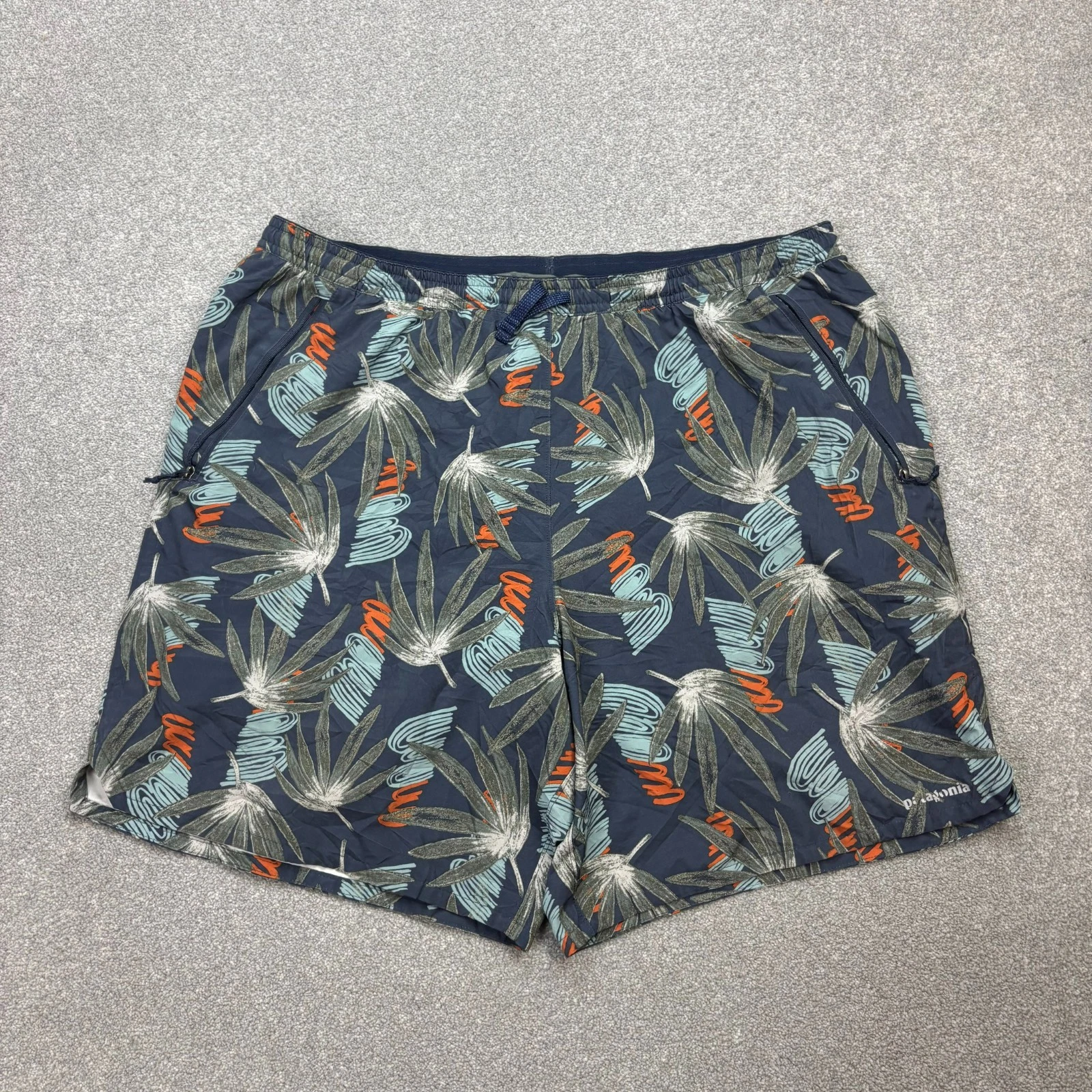 Patagonia Shorts Adult X Large Blue 8" Inseam Nine Trails Hiking Outdoors Men