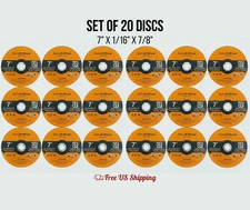 SATC 7" x 1/16" x 7/8" Cut Off Wheel Metal Cutting Discs Set of 20