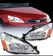 Nilight Headlight Assembly for 2003-07 Accord Replacement Headlamp