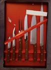 Vintage Wood Handle Royal Stainless Steel 6-Piece Gourmet Cutlery Set No Damage! — photo 1