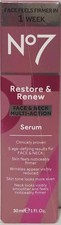No7 Restore  Renew Face  Neck Multi Action Serum - 1 fl oz
