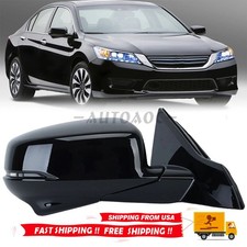 Right Passenger Side View Mirror Heated Camera For Honda Accord Sedan 2013-2015