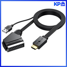Scart auf HDMI Konverter 1080P 16:9/4:3 mit 1...
